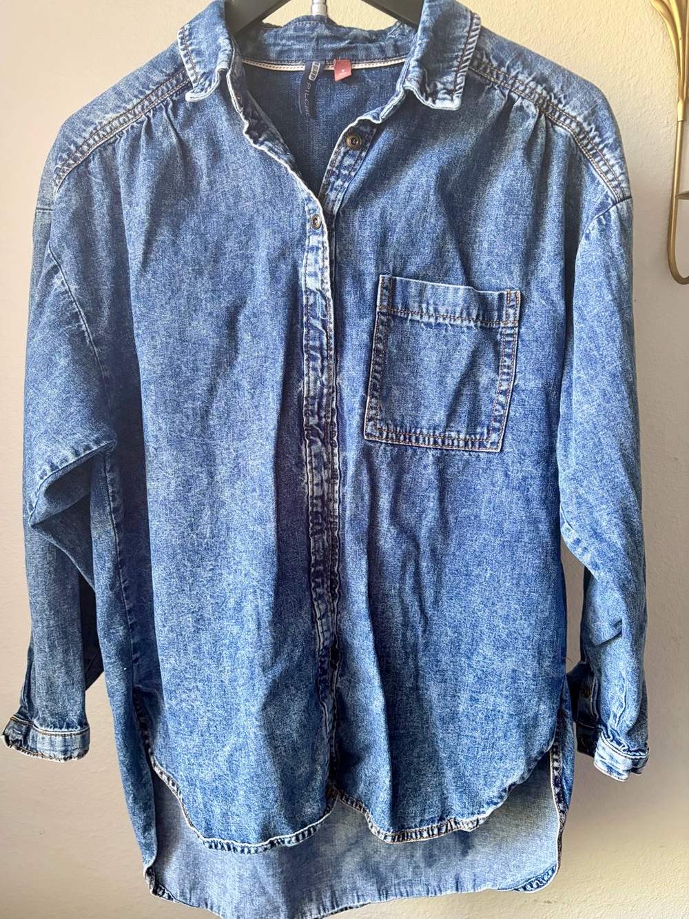 Pilcro Denim Button-Down Top by Anthropologie - Picture 5 of 6
